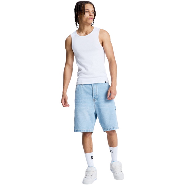 2026 DC Shoes Baggy Denim Carpenter Shorts EDYDS03037 - Indigo Light
